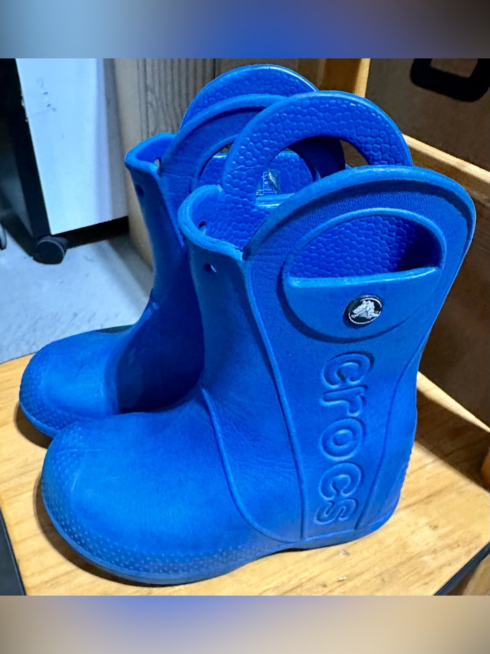 CROCS Kids Royal Blue Pull-On Rain Boots